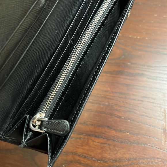 Prada Saffiano Leather Wallet in Black - Picture 7 of 14